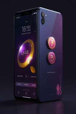 Smartphone avec l’app casino